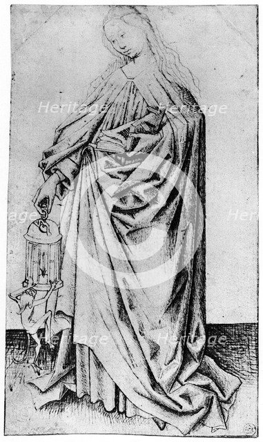 Sketch of a saint, 1913.Artist: Rogier Van der Weyden