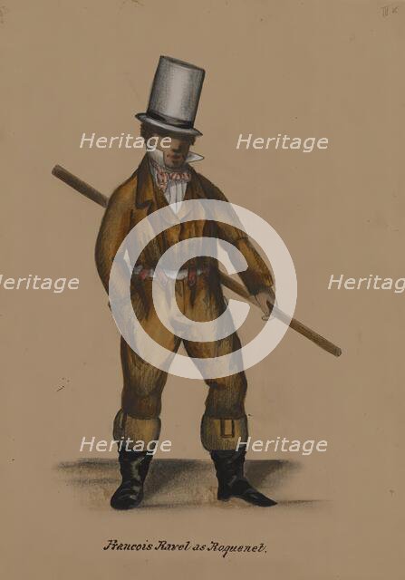 Françoise Ravel as Roquinet, 1855-1859. Creator: Alfred Jacob Miller.