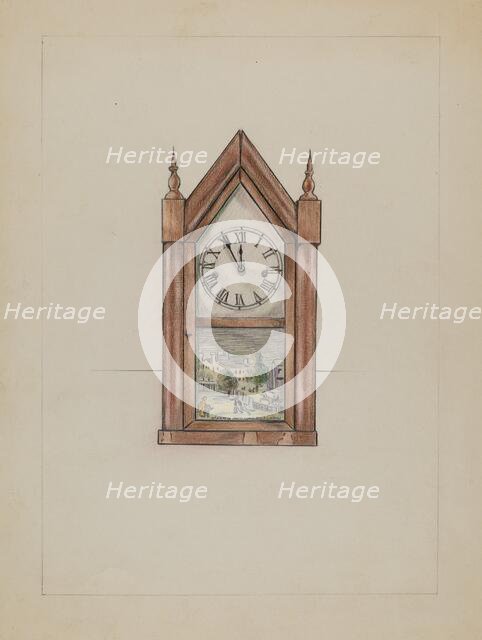 Shelf Clock, 1935/1942. Creator: Unknown.
