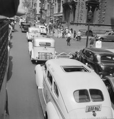Fifth Avenue approaching 47th Street, New York City, New York, 1939. Creator: Dorothea Lange.