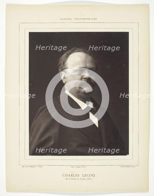 Charles Lecoq, [French operatic composer], c. 1876/84.  Creator: Pierre Petit.
