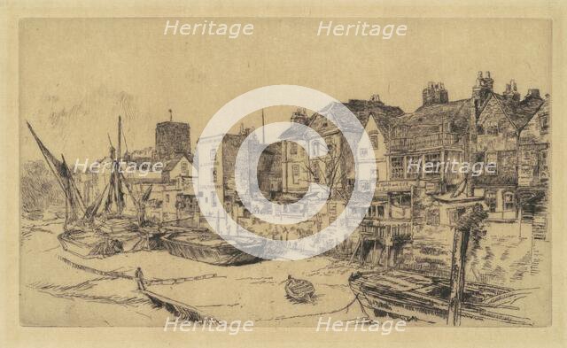 The 'Adam and Eve', Old Chelsea, 1878. Creator: James Abbott McNeill Whistler.