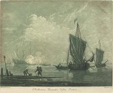 Shipping Scene from the Collection of Alexander Nisbit, 1720s. Creator: Elisha Kirkall.