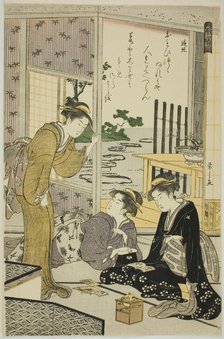 Henjo, from the series "Six Immortal Poets (Rokkasen)", c. 1789/90. Creator: Hosoda Eishi.