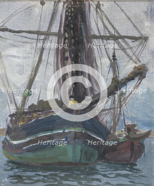 Fog Rising from the Sea. Study from Lofoten, 1907. Creator: Anna Katarina Boberg.