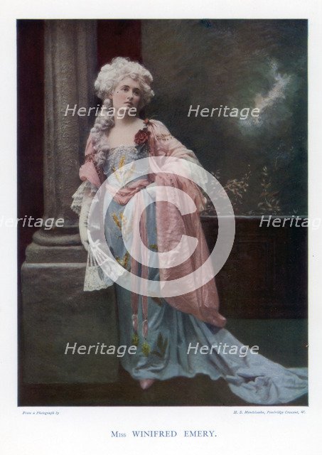 Winifred Emery, English actress, 1901.Artist: Mendelssohn