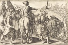 The Troops on the March, c. 1614. Creator: Jacques Callot.
