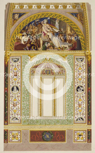 Buckingham Palace: Garden Pavilion: One of the sides of the Octagon, 1846.  Creator: Unknown.