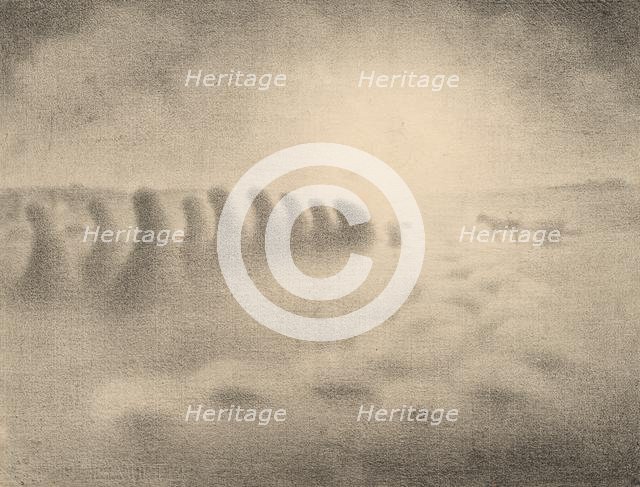 End of the Harvest, 1890s. Creator: Charles Angrand (French, 1854-1926).