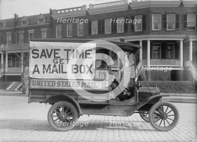 Post Office Department Mail Wagons, 1916. Creator: Harris & Ewing.