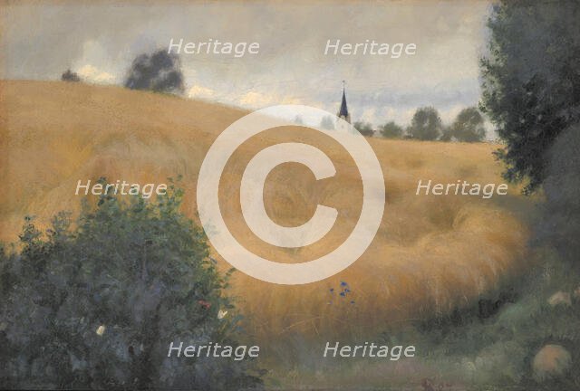 A Rye Field near Svanninge, 1887. Creator: Fritz Syberg.