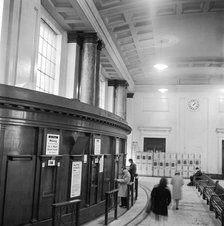 Ticket office, Waterloo Station, London, 1960-1972. Artist: John Gay