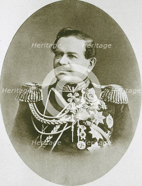 Prince Vladimir Dolgorukov, Mayor of Moscow, 1873. Artist: Unknown