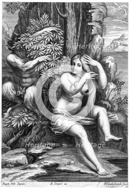 Pan and Syrinx. Artist: P Vanderbank