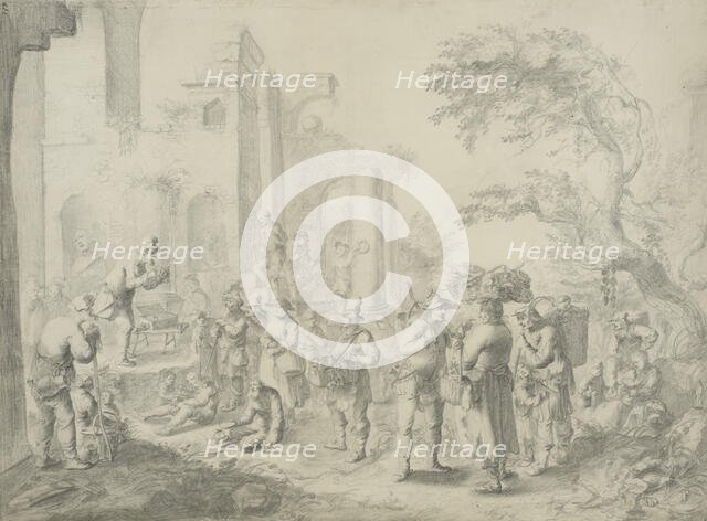 Market scene. Creator: Constantijn van Renesse.