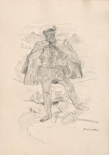 Figural motif, 1940-1944. Creator: Arnold Peter Weisz-Kubincan.