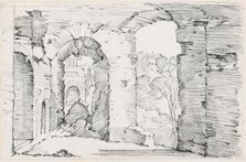 Arched Passageways of a Ruined Building, 1744/1750. Creator: Joseph-Marie Vien the Elder.