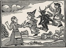 Witches, from The Invisible World by Cotton Mather , 1689. Creator: Anonymous.
