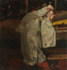 Girl in a White Kimono, 1894. Creator: George Hendrik Breitner.