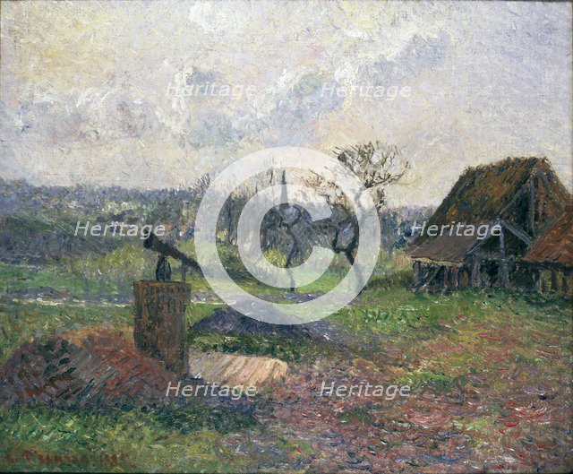 Brick Kiln at Eragny, 1885. Artist: Camille Pissarro.