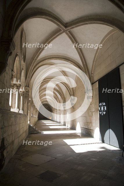 Cloisters, Monastery of Alcobaca, Alcobaca, Portugal, 2009. Artist: Samuel Magal