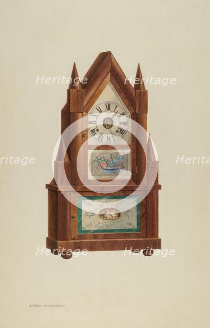 Shelf Clock, c. 1939. Creator: Lorenz Rothkrantz.