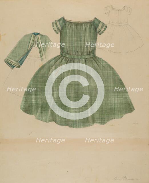 Child's Dress, 1935/1942. Creator: Bessie Forman.