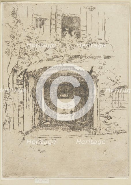 Doorway and Vine, 1879-1880. Creator: James Abbott McNeill Whistler.