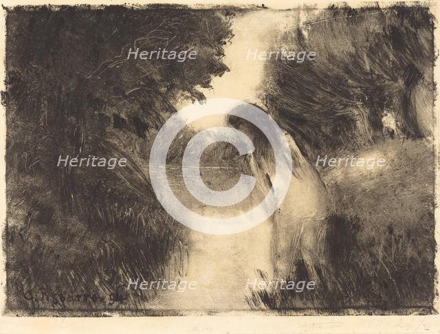 A Bather, 1894. Creator: Camille Pissarro.