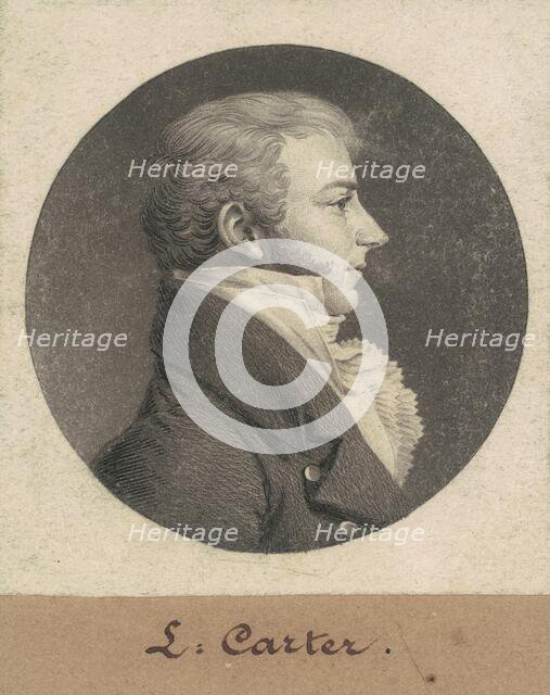 Robert Baylor Carter, 1805. Creator: Charles Balthazar Julien Févret de Saint-Mémin.