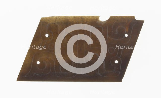 Plaque, Eastern Zhou dynasty, (c. 770-256 B.C.), 7th/6th century B.C.  Creator: Unknown.