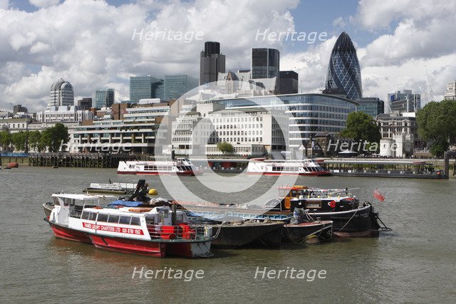 The City from the Thames, London, 2009.