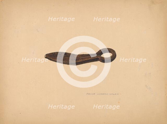 Lumberman's Brailing Pin, c. 1942. Creator: Frank Volem.