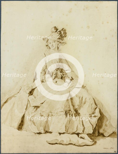 Portrait of a Young Lady, 1774. Creator: Unknown.