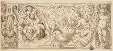 Design for Decorative Frieze with Joseph Interpreting His Dream to His Brothers, n.d. Creator: Unknown.