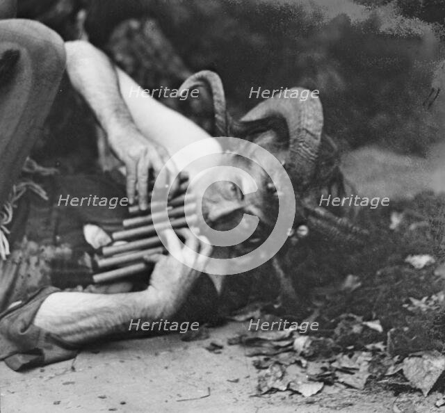 Scene from Sanctuary, A Bird Masque, by Percy MacKaye...Meriden Bird Club...New Hampshire, 1913. Creator: Arnold Genthe.