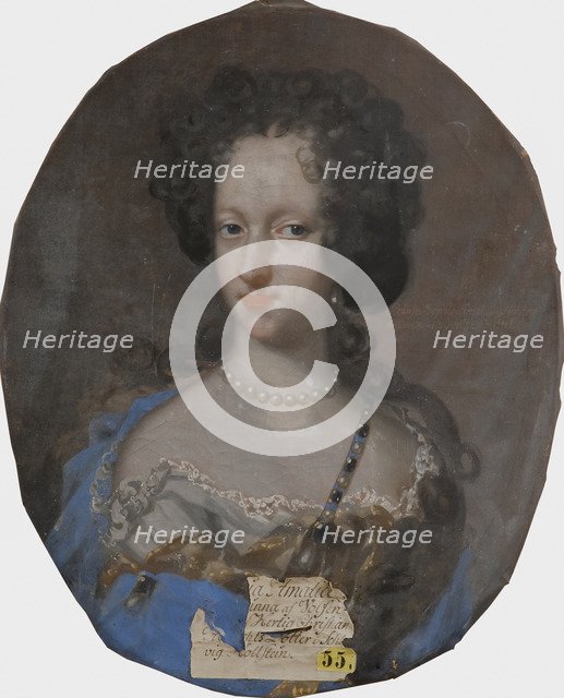 Portrait of Princess Sophie Amalie of Holstein-Gottorp (1670-1710), Duchess of Brunswick-Lüneburg.