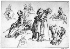 'Diverse Figures', c1720-1770, (1924) Artist: François Boucher
