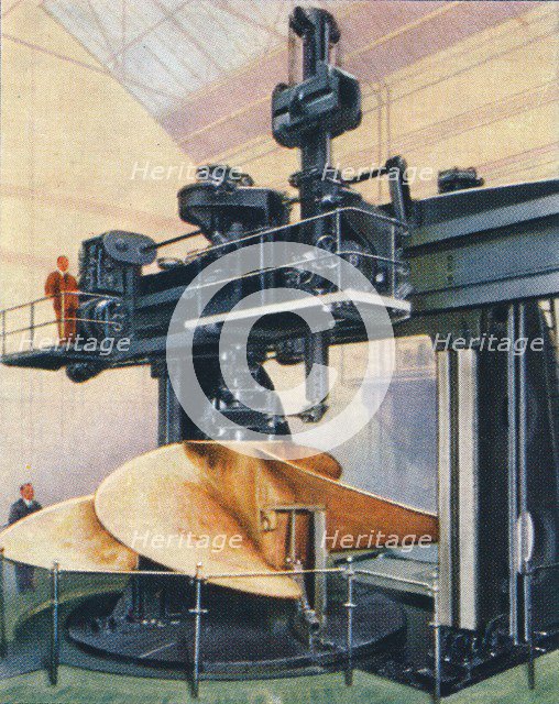 Huge vertical boring mill, 1938. Artist: Unknown.