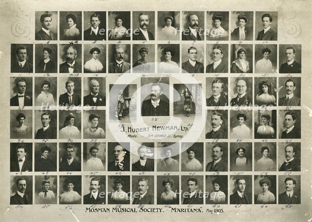 Mosman Musical Society : the company, 1905. Creator: John Hubert Newman.