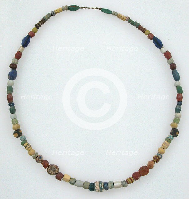 Beaded Necklace, Frankish, 5th-7th century. Creator: Unknown.