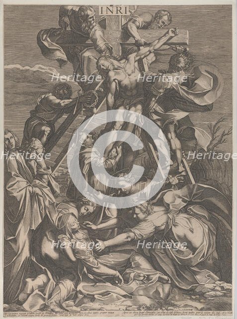 The Descent from the Cross, 1615-31. Creator: Charles David.