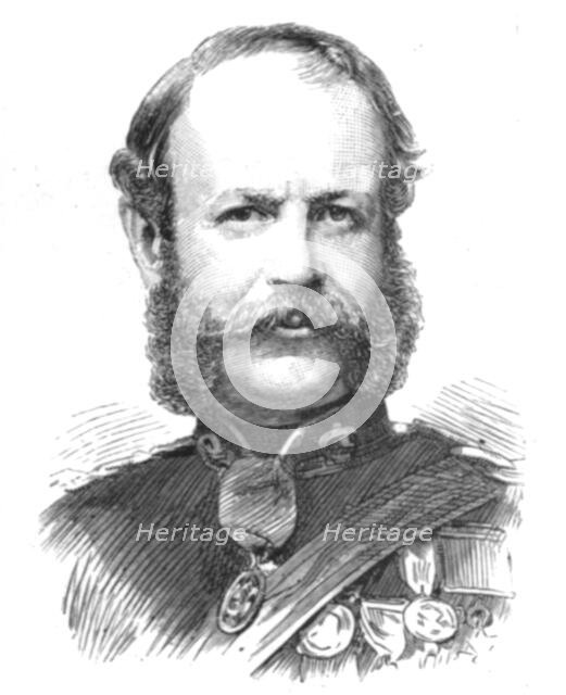 ''Major-General Sir Howard Elphinstone, V.C., K.C.B., G.C.M.C.; Drowned at Sea March 8, 1890. Creator: Unknown.