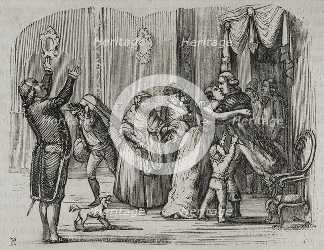 Return of the Basque emigrants, War of Roussillon, (1793-1795), 1851. Creator: Unknown.