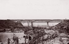 Potomac Creek Railroad Bridge, A.C. & F. Railroad, 1861-65. Creator: Unknown.