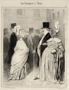 Les Étrangers dévisagés par eux-mêmes, 1844. Creator: Honore Daumier.