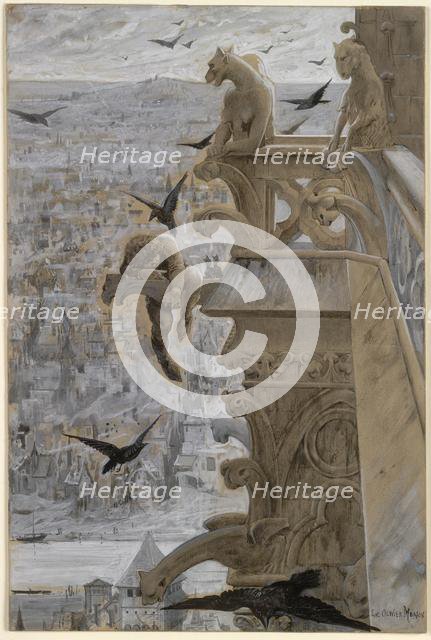 Notre-Dame de Paris, c. 1881. Creator: Luc-Olivier Merson (French, 1846-1920).