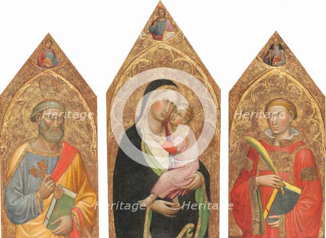 Madonna and Child with the Blessing Christ, and Saints Peter, James Major, Anthony..., c. 1415/1420. Creator: Martino di Bartolomeo di Biagio.