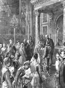 ''The Marriage of Princess Victoria, Daughter of the Empress Frederick, to Prince Adolphus of Schaum Creator: Unknown.