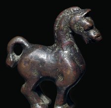 Han Dynasty Chinese bronze horse. Artist: Unknown